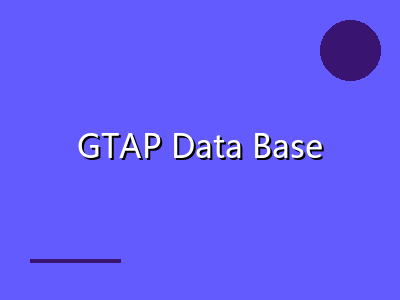 GTAP Data Base