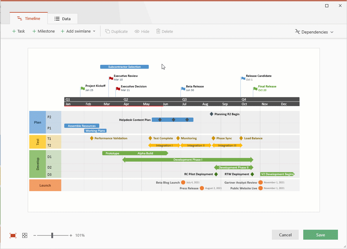 Drag and drop